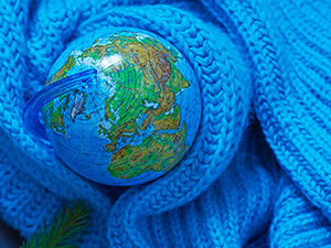 blue sweater earth